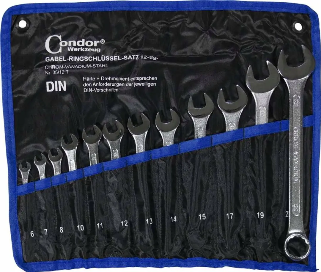 Condor Ringsleutelset 35/12T 12-delig 6-22mm