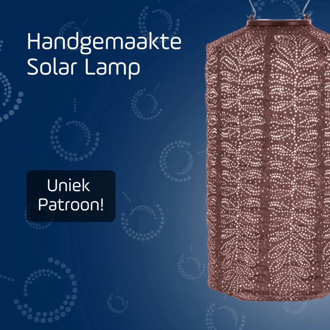 Lumiz Solar Tuinverlichting Folia Cylinder 18cm - Donkerpaars