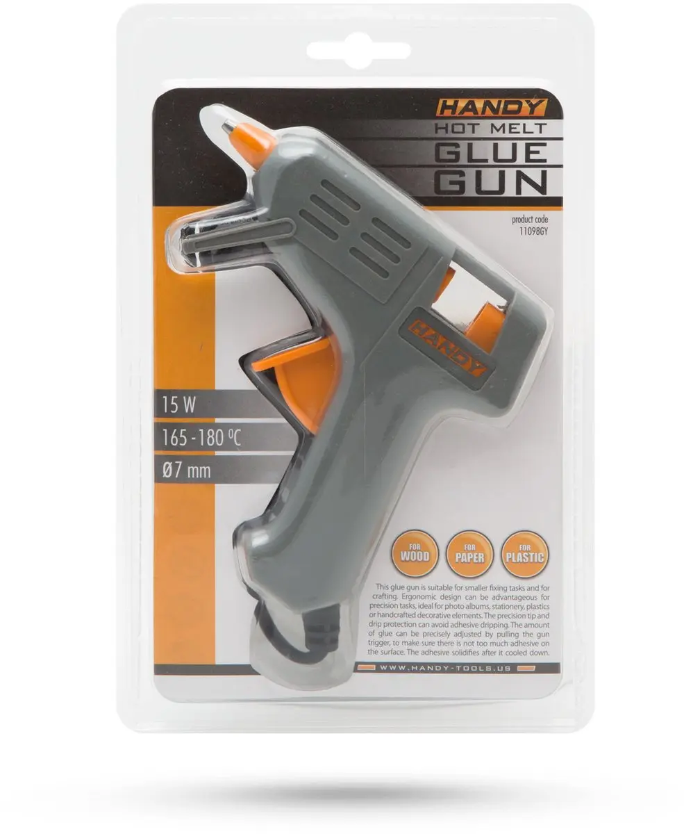 Handy Lijmpistool 11098GY - 15W - Grijs/Orange