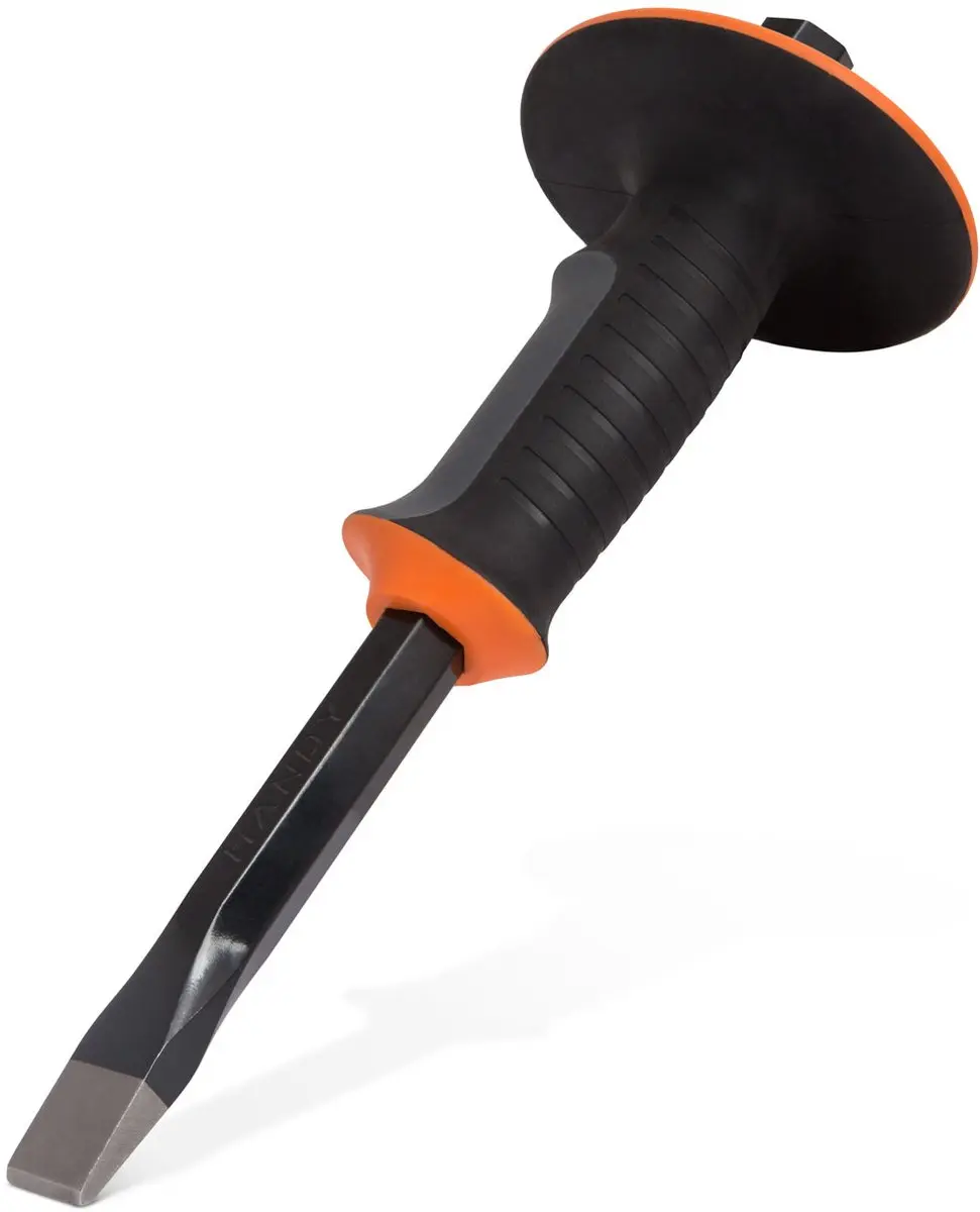 Handy Platte Beitel 10619A - Gehard Staal HRC 53-58 - Met Rubber Handgreep