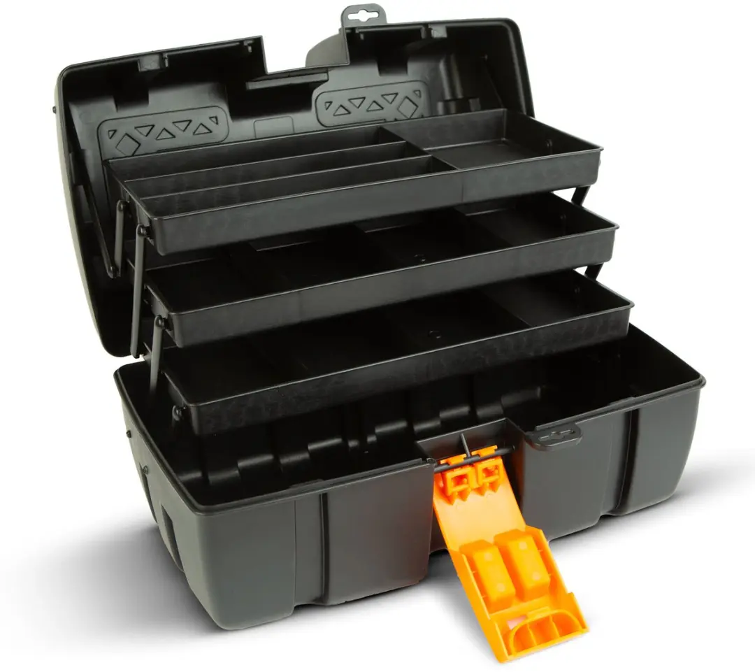 Handy Opvouwbare Gereedschapskoffer 11011B - 37x23x21cm - Zwart/Oranje