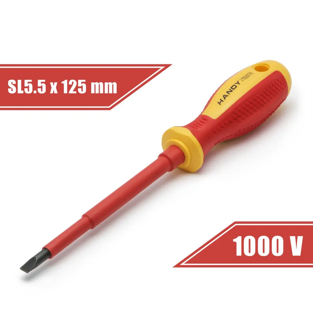 Handy Platte Geïsoleerde Schroevendraaier 5,5x125mm 1000V