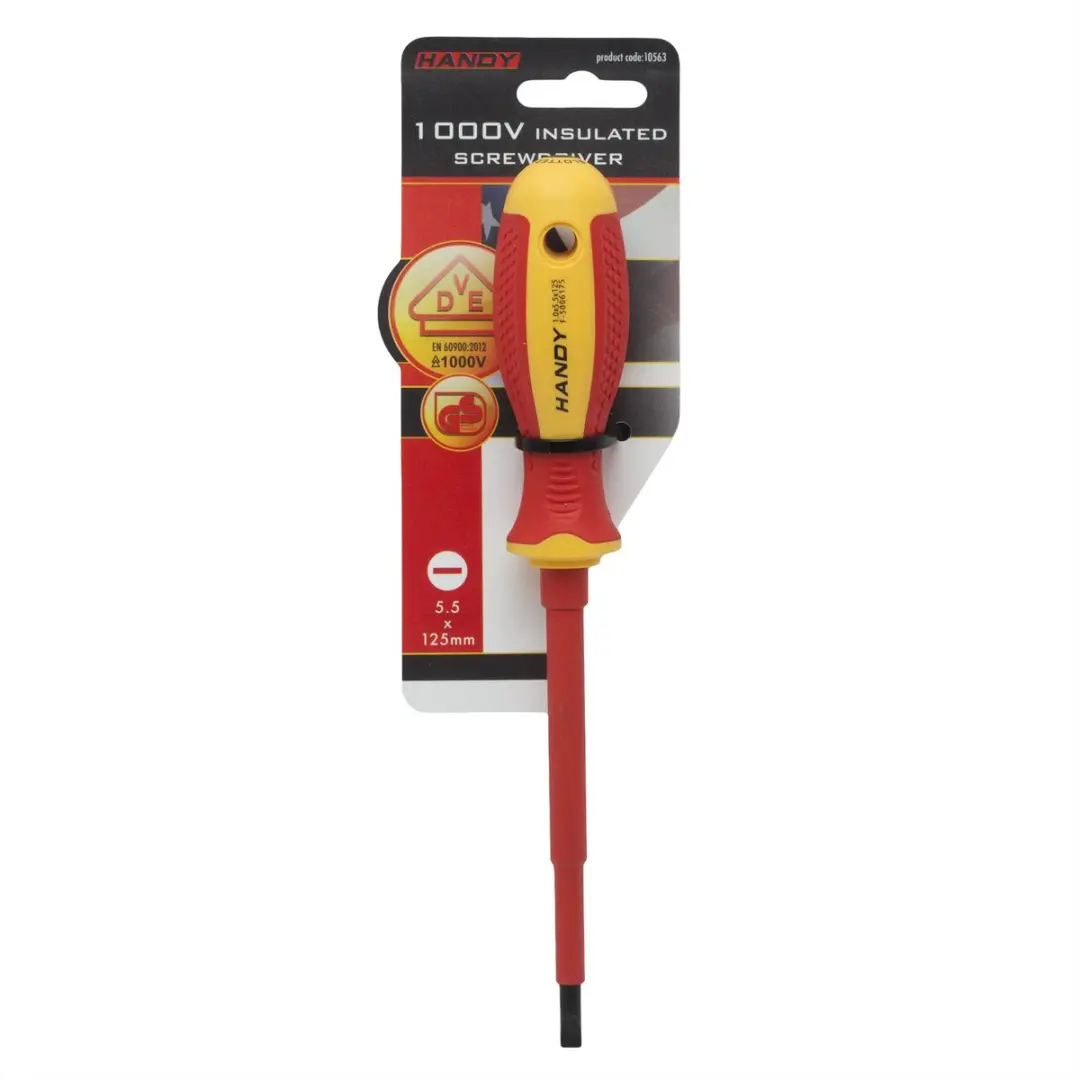 Handy Platte Geïsoleerde Schroevendraaier 5,5x125mm 1000V - 10563