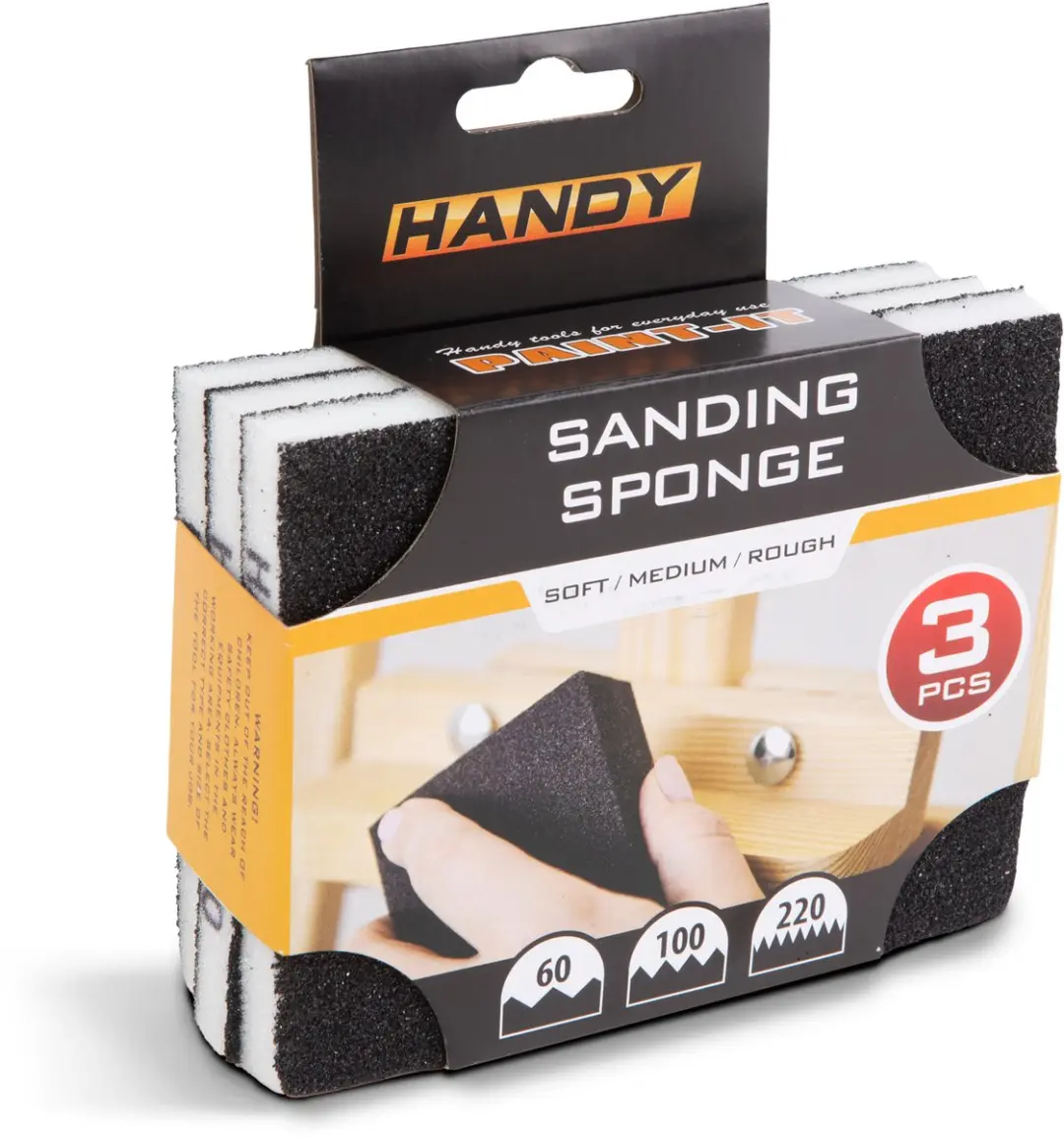 Handy Schuurspons 11190B - 3 Stuks - 125x100x12mm