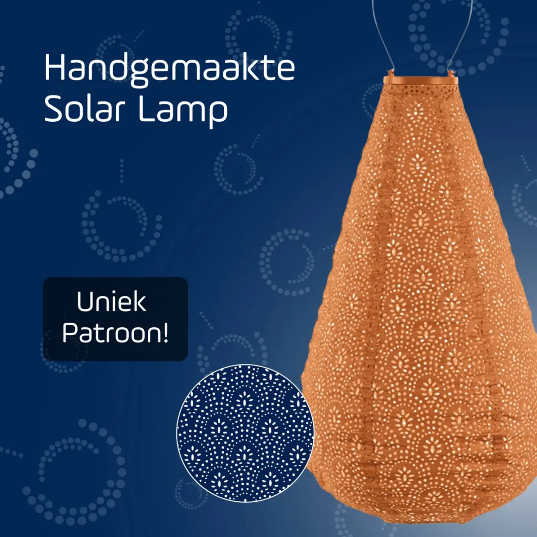 Lumiz Fan Drop Zonne Tuinverlichting 28cm - Oranje