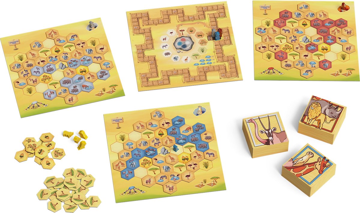 999 Games - Savannah Park - Bordspel - Bevat ook een Solo variant