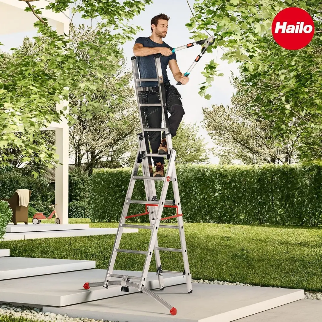 Hailo Alu-Kombileiter ProfiLOT S100 - 17 treden