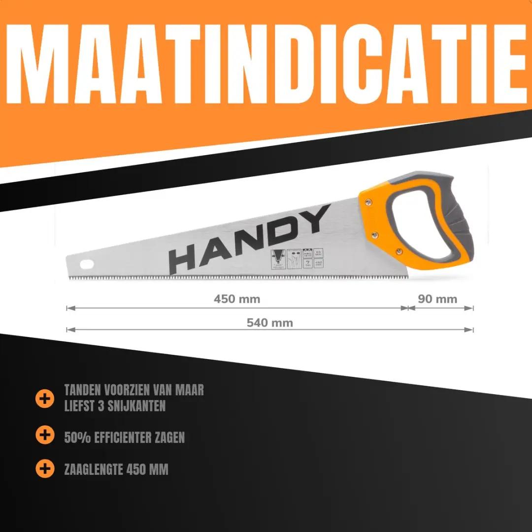 Handy 10444 Handzaag 540mm - Gehard zaagblad