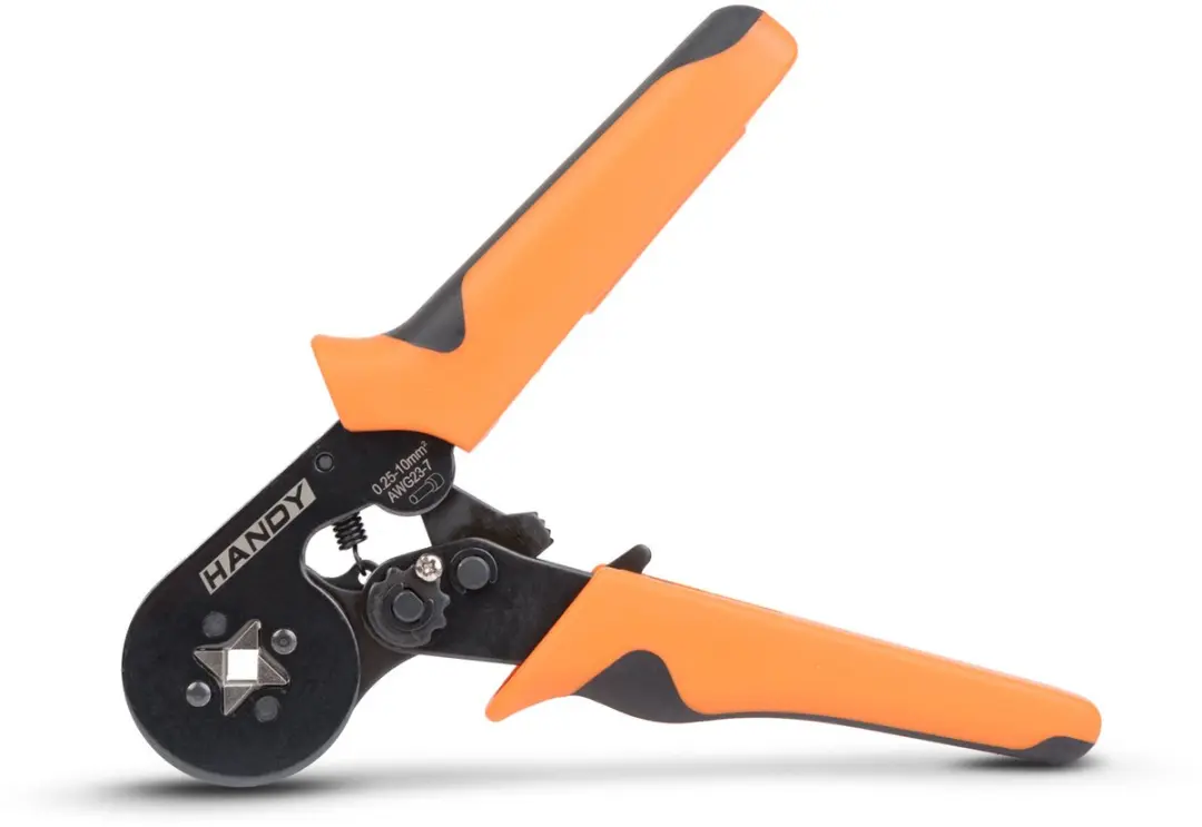 Handy Krimptang 0,25–10mm² - Oranje/Zwart