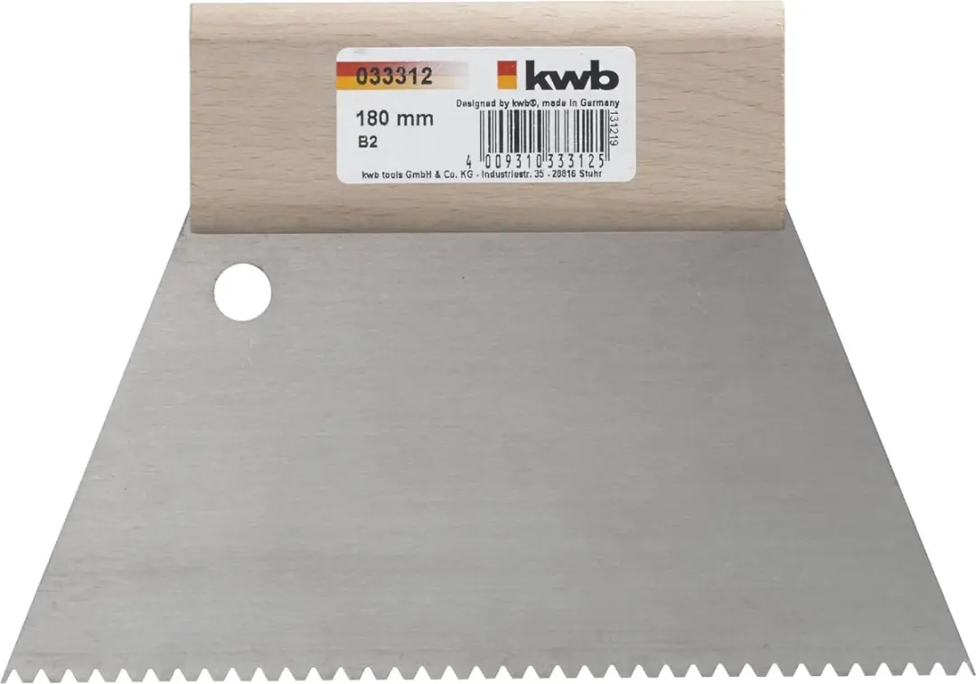 KWB Plamuurmes Getand 180mm