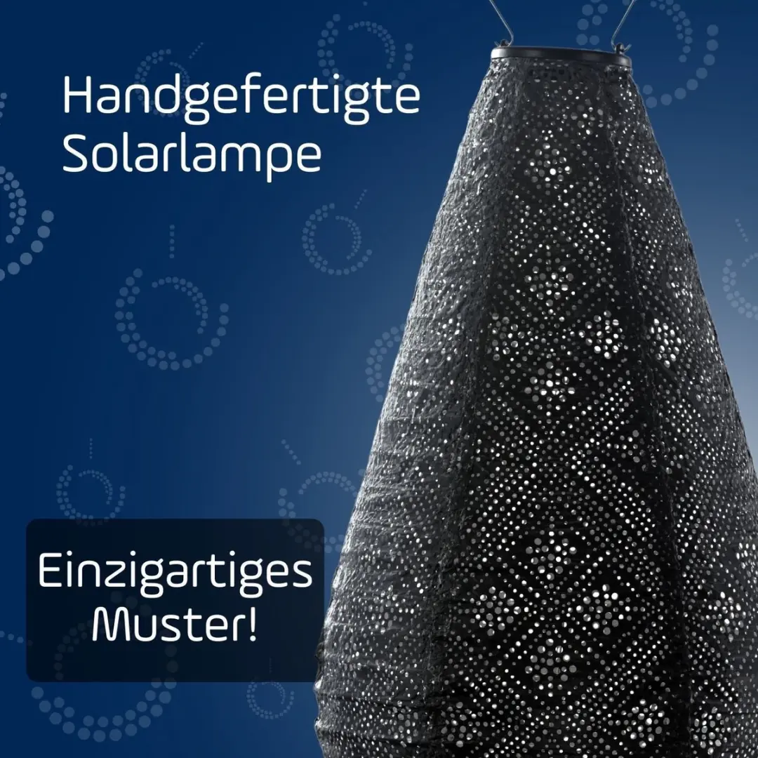 Lumiz Solar Buitenlamp Topaze Drop 28cm - Donker Grijs