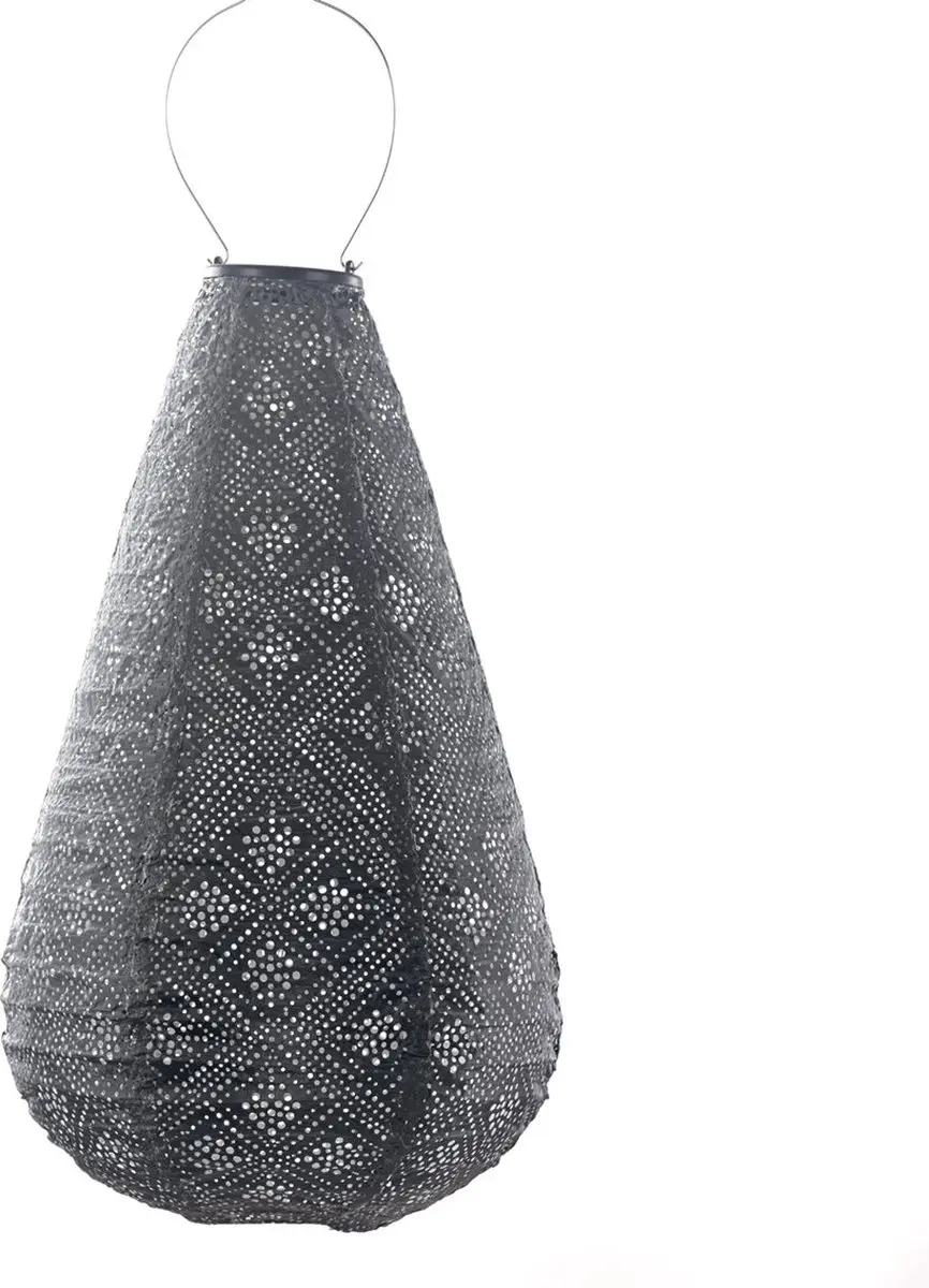 Lumiz Solar Buitenlamp Topaze Drop 28cm - Donker Grijs
