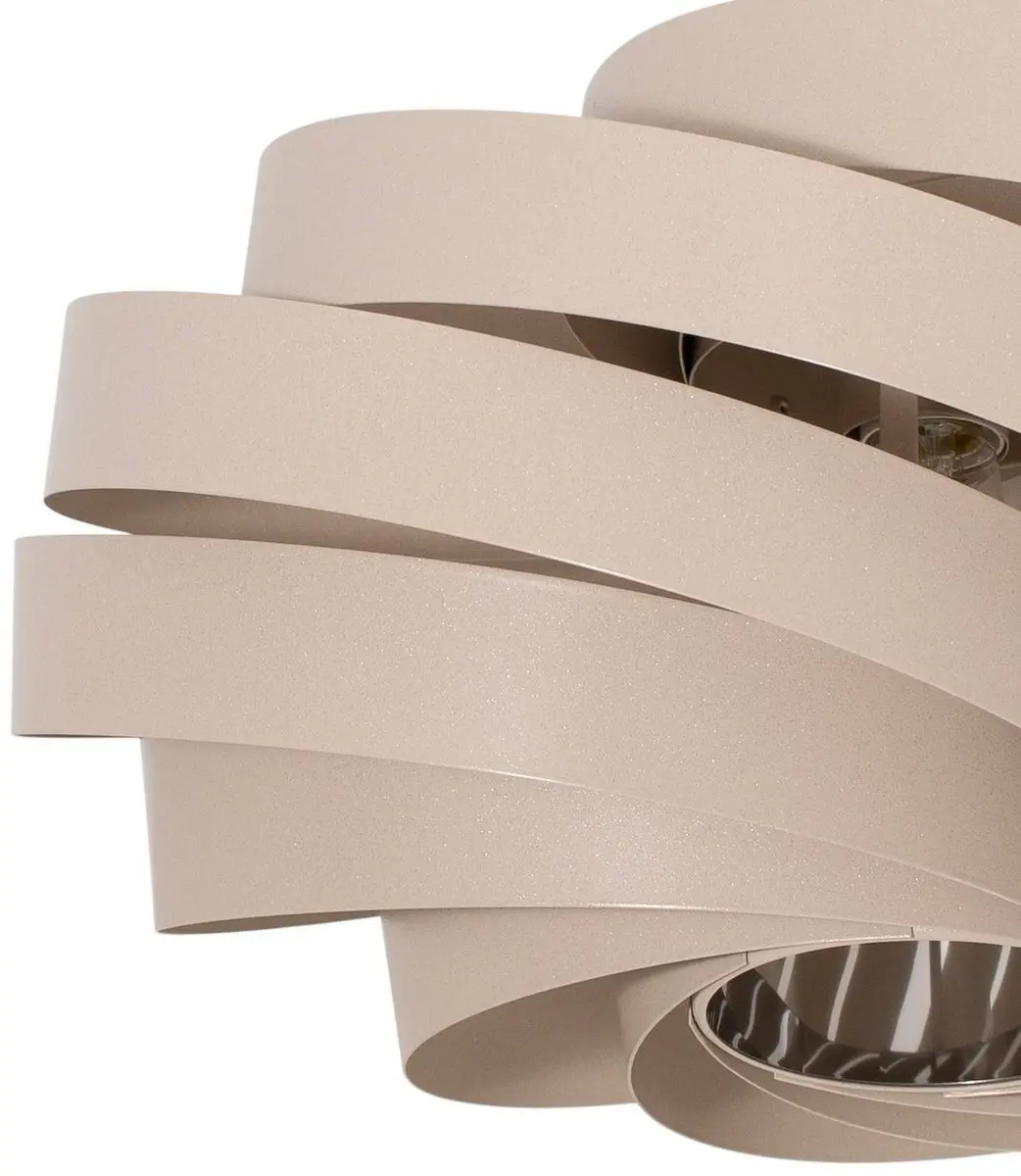Euluna Plafondlamp Metaal 1 Licht - Ø50cm - Beige