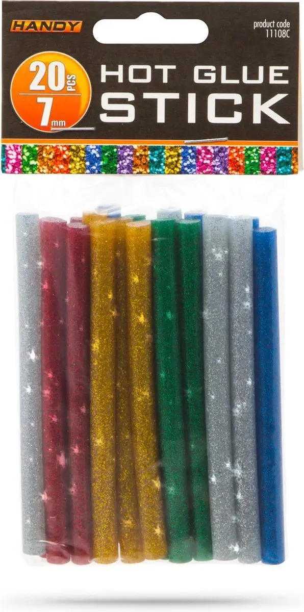 Handy Lijmpistool Vullingen Glitter 7mm - 20 Stuks