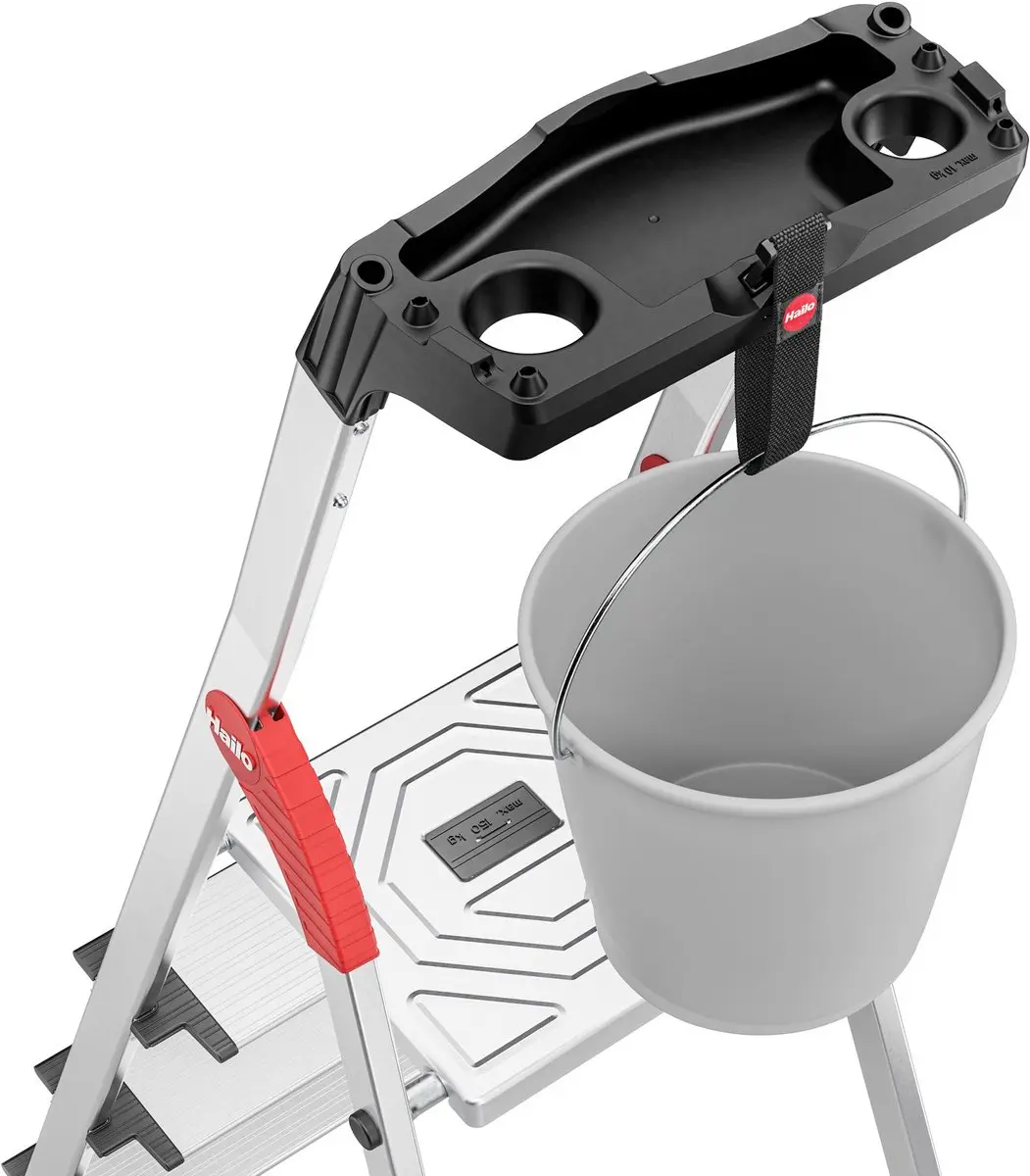 Hailo L80 Trapladder - Aluminium - 85x45x146cm - 150 kg - afbeelding 6 van 6