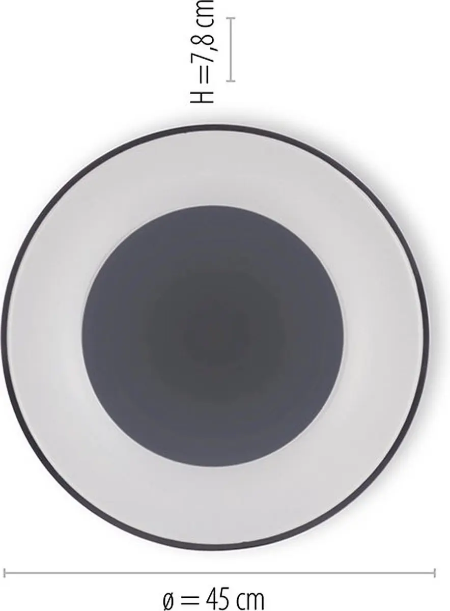 Paul Neuhaus Steffie LED Plafondlamp Ø50cm - Antraciet