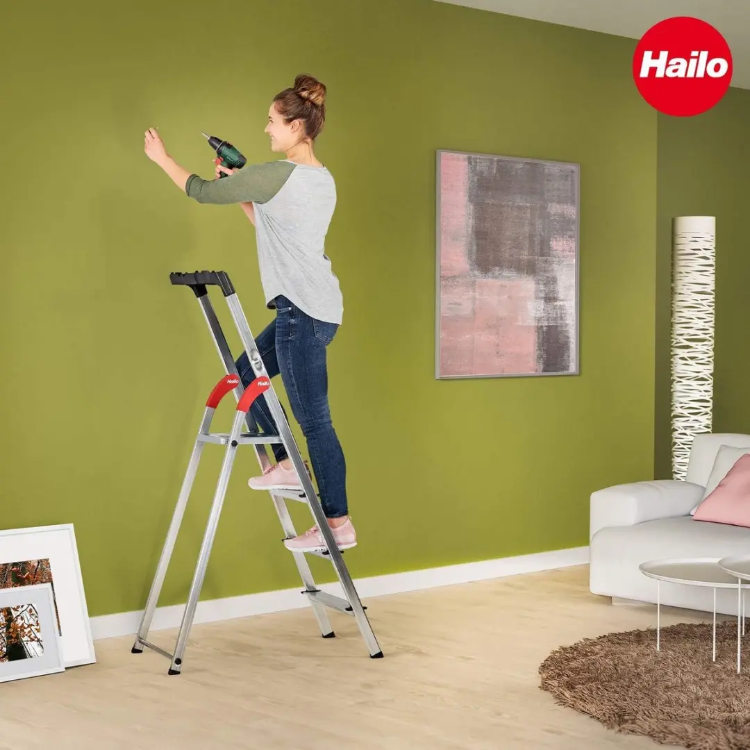 Hailo L60 StandardLine Veiligheidsladder 3 treden - Aluminium