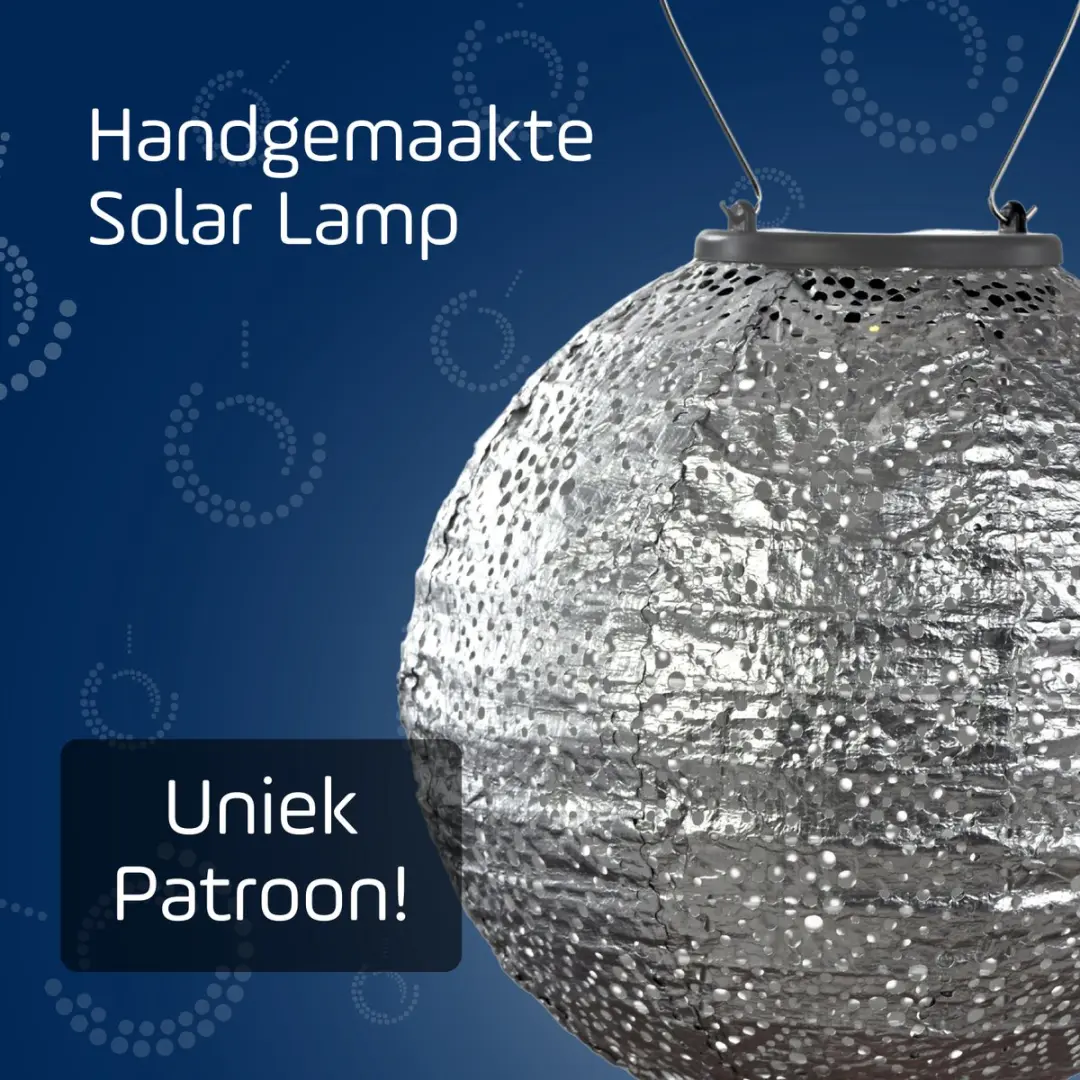 Lumiz Solar Buitenlamp Topaze Rond 20cm - Zilver