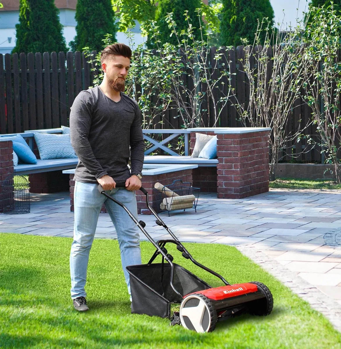 Einhell GE-HM 38 S-F Handgazonmaaier - 38cm - 26L