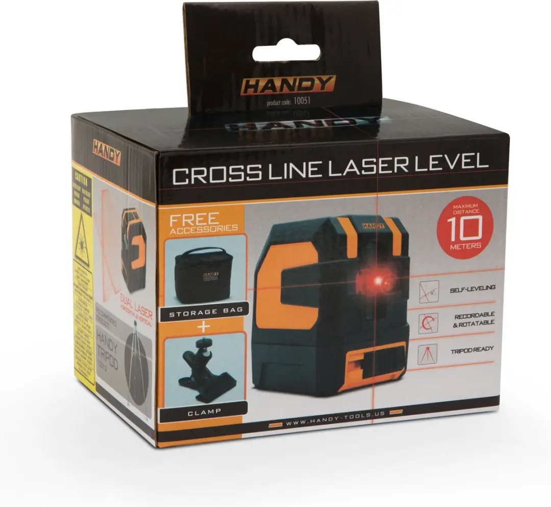Handy 10051 Kruislijnlaser - Zelfnivellerend - Rood - afbeelding 6 van 6
