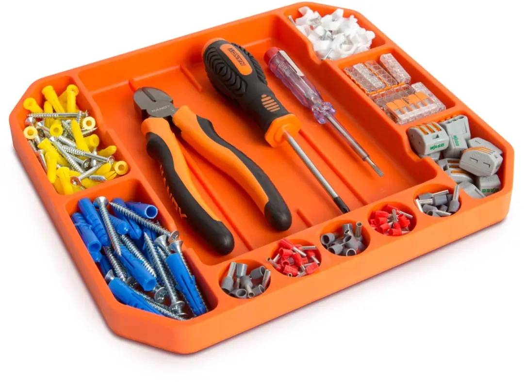 Handy Rubberen Gereedschapstray 11985B - 26x23,5x2,5cm - Oranje