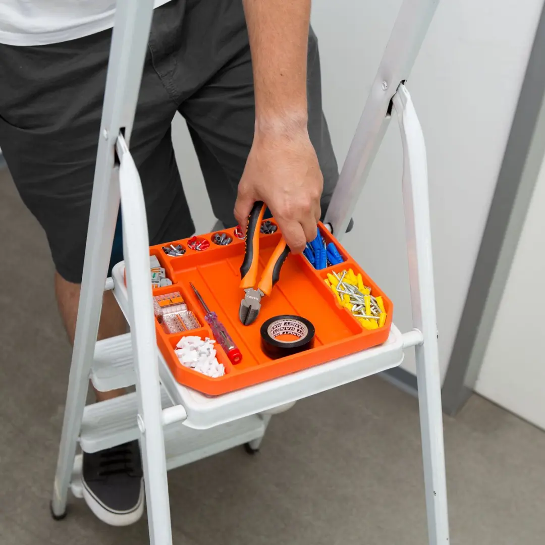 Handy Rubberen Gereedschapstray 11985B - 26x23,5x2,5cm - Oranje - afbeelding 6 van 6