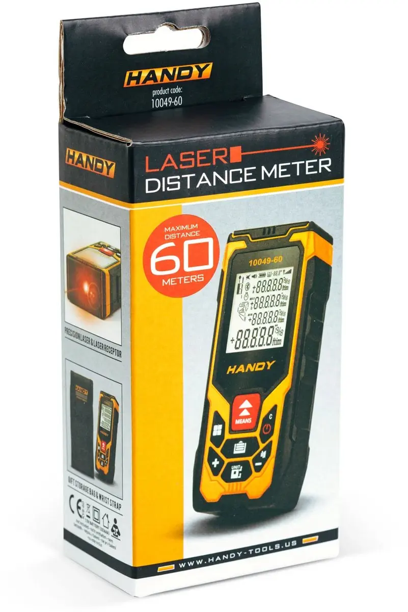 Handy 10049-60 Laserafstandsmeter 60m - Volume/IP43