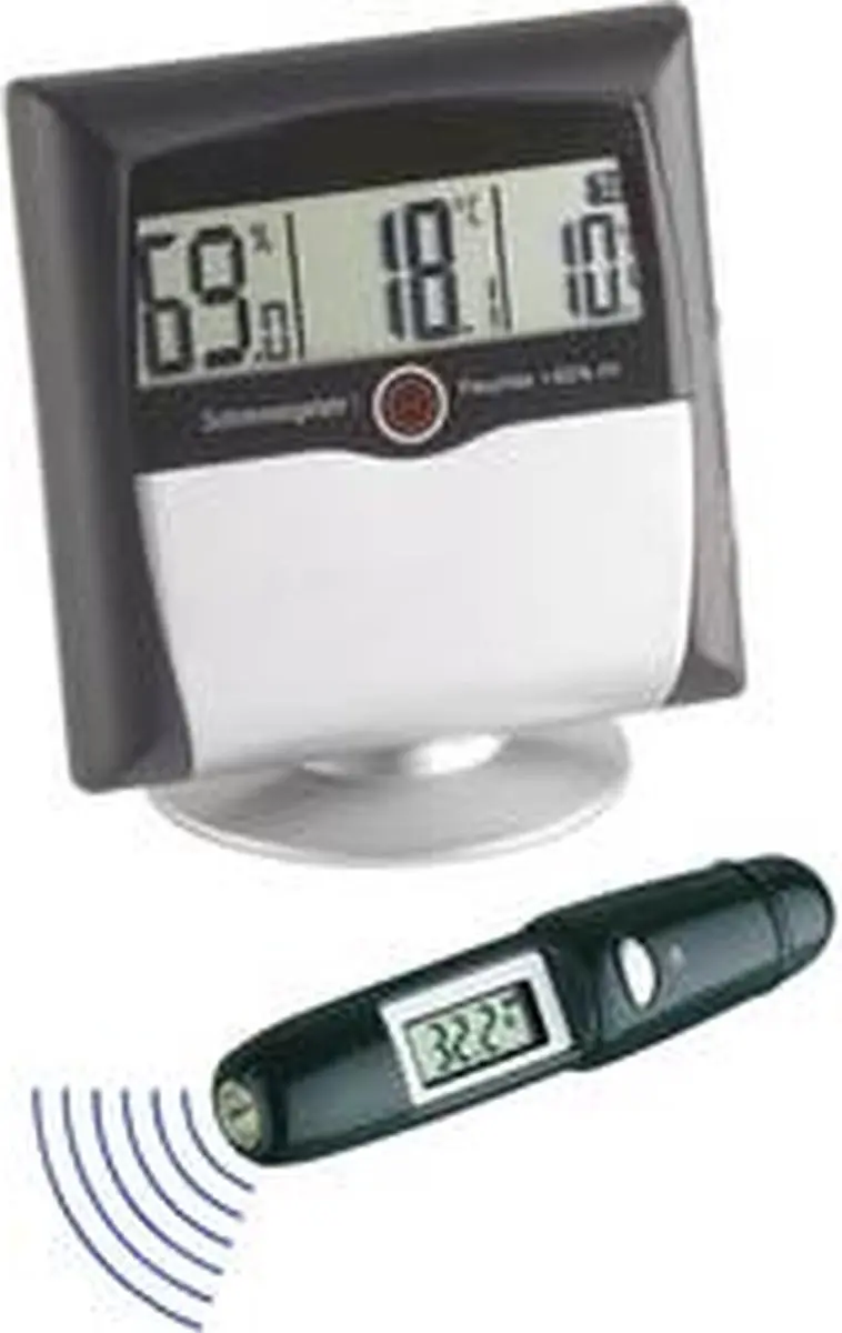 TFA Dostmann MS-10 Hygrometer + Infrarood Thermometer - Set - afbeelding 6 van 6