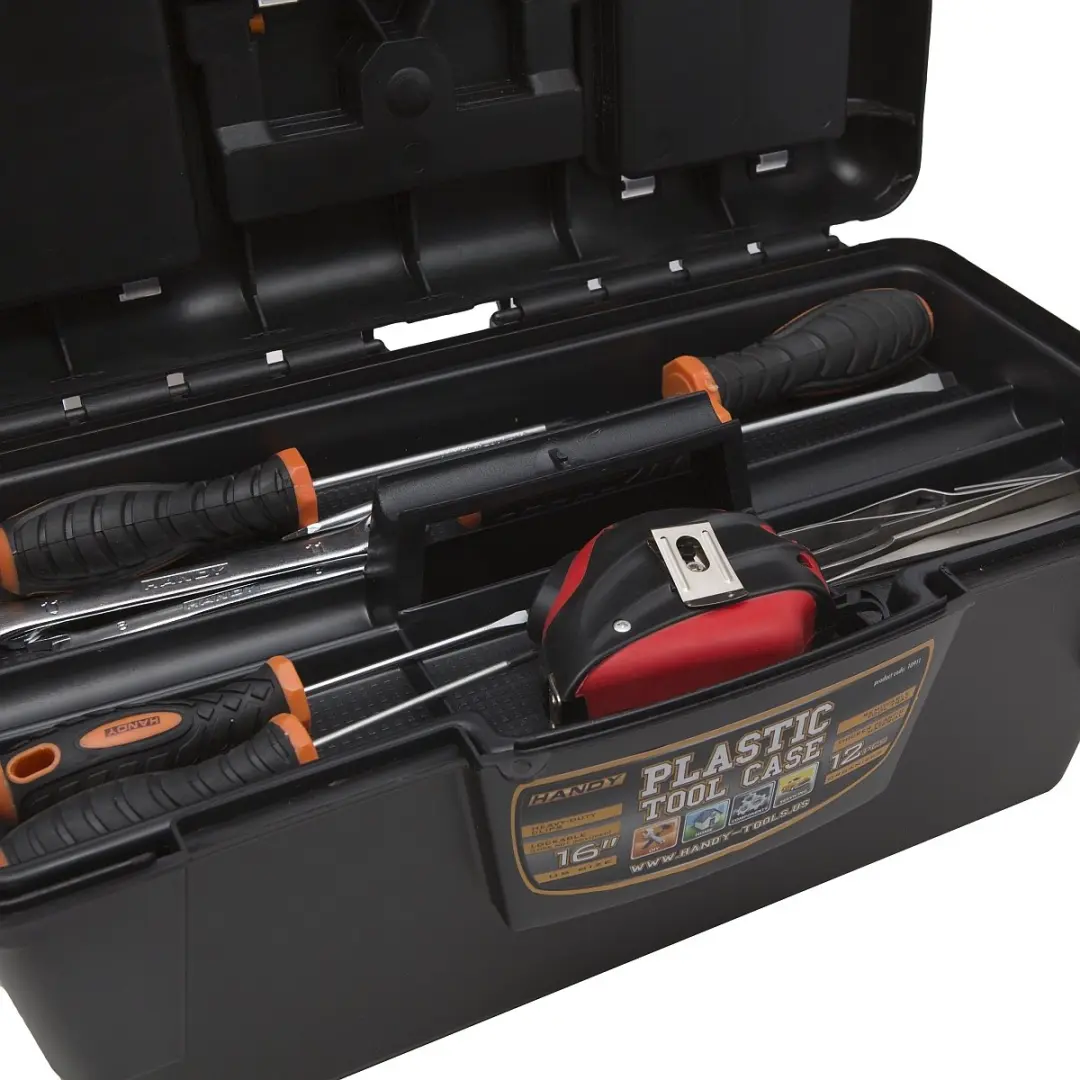 Handy Gereedschapskoffer 10911 - 400x220x180mm - Oranje/Zwart