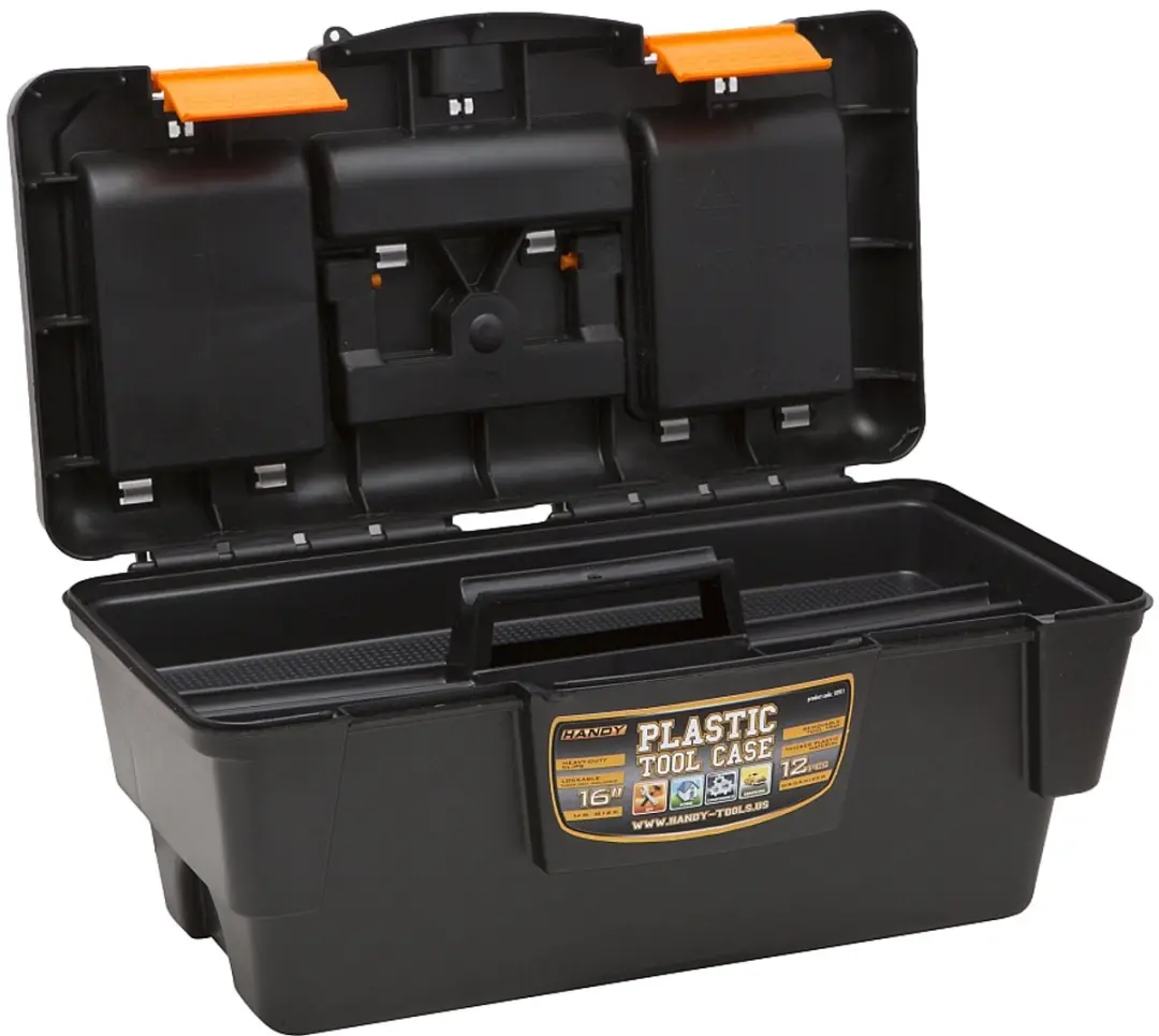 Handy Gereedschapskoffer 10911 - 400x220x180mm - Oranje/Zwart