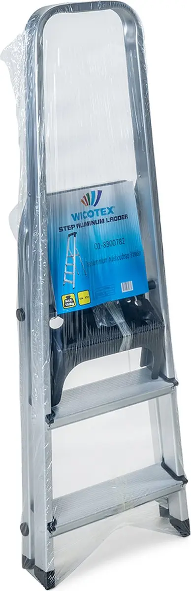Wicotex Huishoudtrap 3 treden - Aluminium