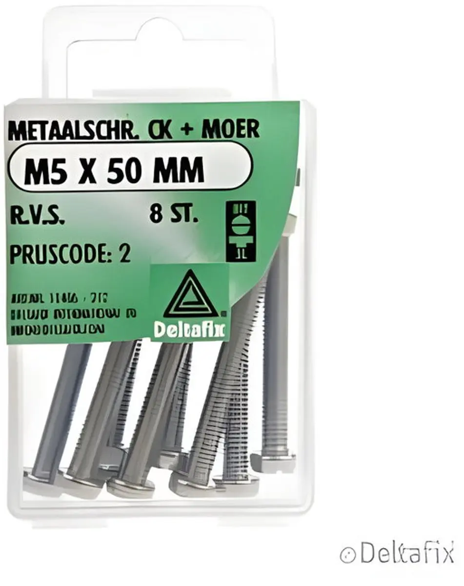 Metaalschroeven RVS A2 cillinderkop m5x50mm
