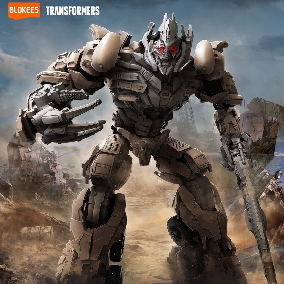 Blokees - Megatron Classic Class 22 Transformers Dark of the Moon Model Kit | Decepticons G1 Action Figure Edition | Age of the Primes | Technisch Robot Modelbouw | Educatief speelgoed bouwpakketten volwassenen & kinderen | Legacy War for Cybertron