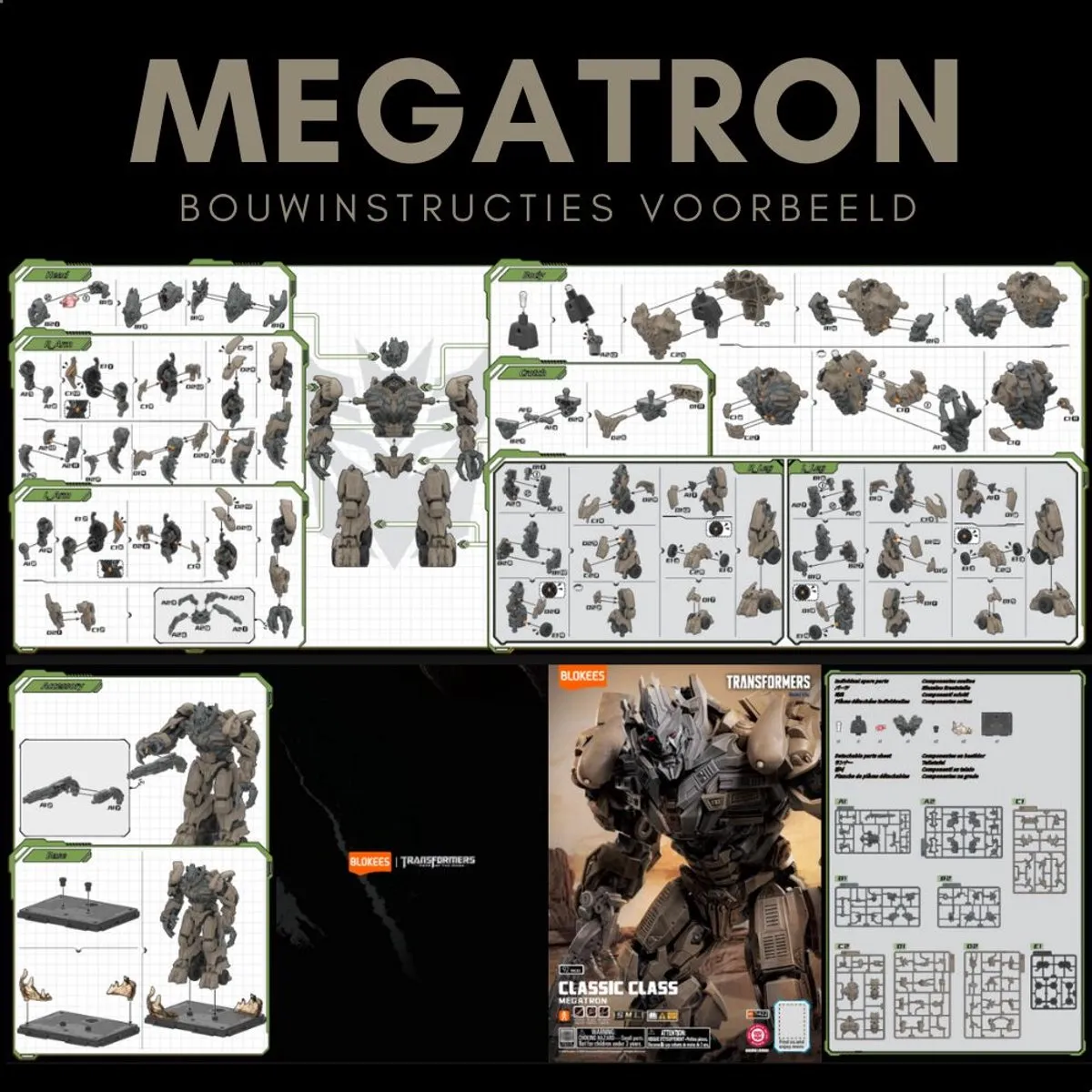 Hasbro Blokees Megatron Classic Class 22 Transformers Modelbouwkit