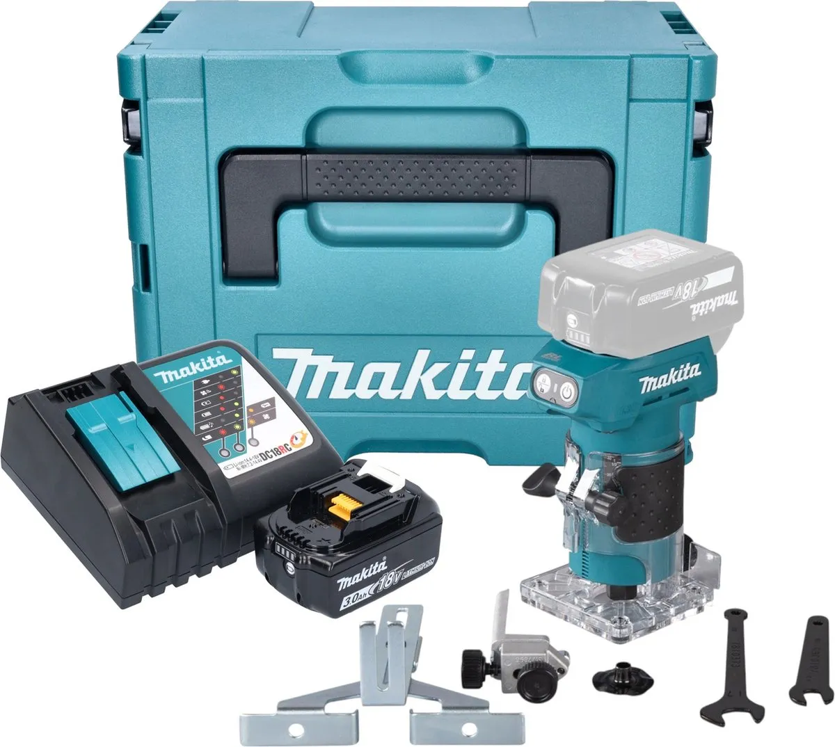 Makita DRT 52 RF1J Accu Kantenfrees 18V