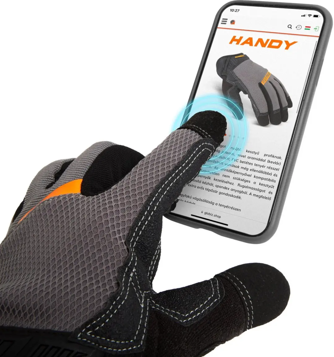 Handy Snijbestendige Werkhandschoenen HPPE/Aramid L - Zwart
