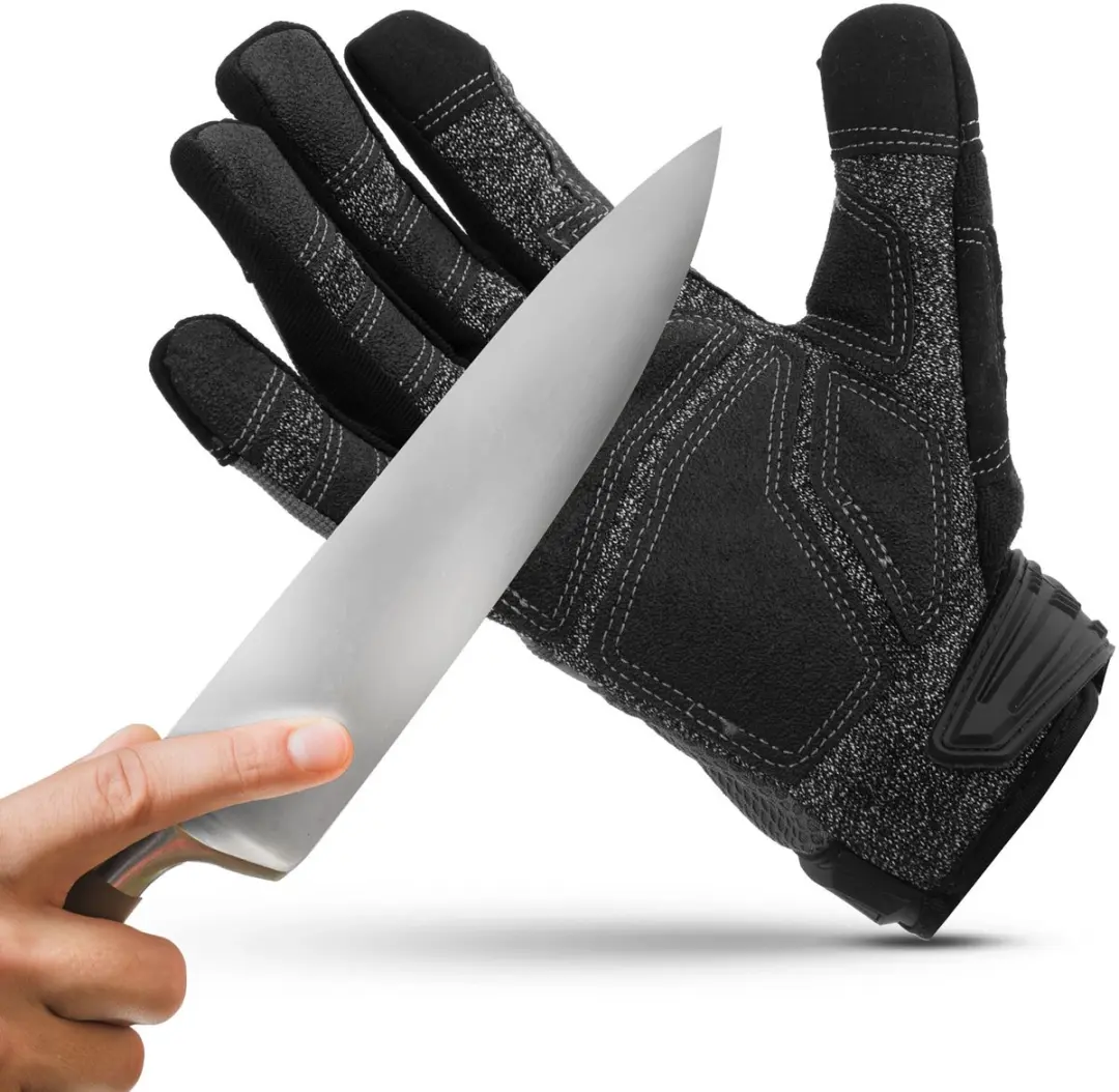 Handy Snijbestendige Werkhandschoenen HPPE/Aramid L - Zwart - afbeelding 6 van 6