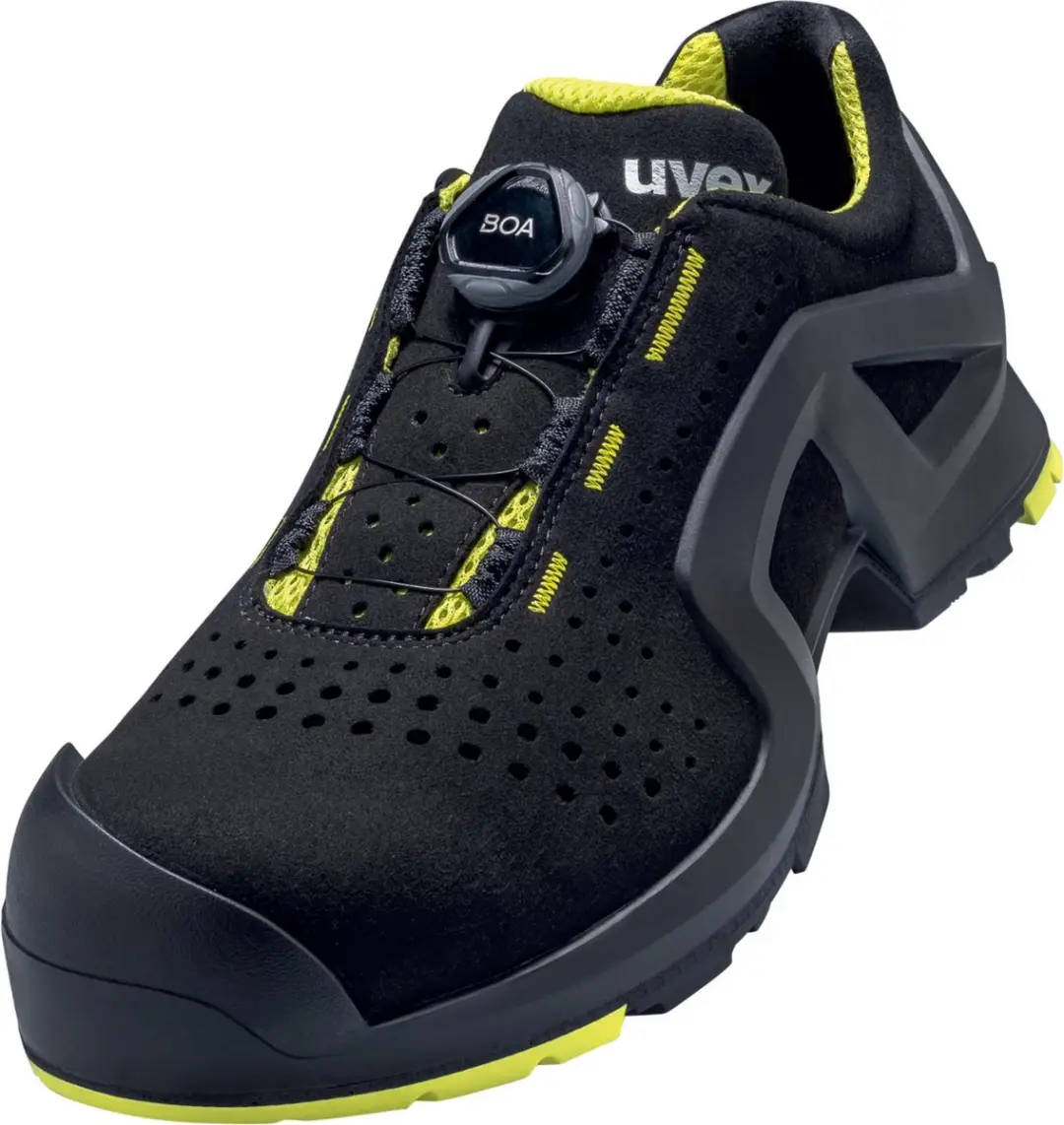 Uvex 1 Support Halbschoenen S1P 65682 - Zwart/Geel