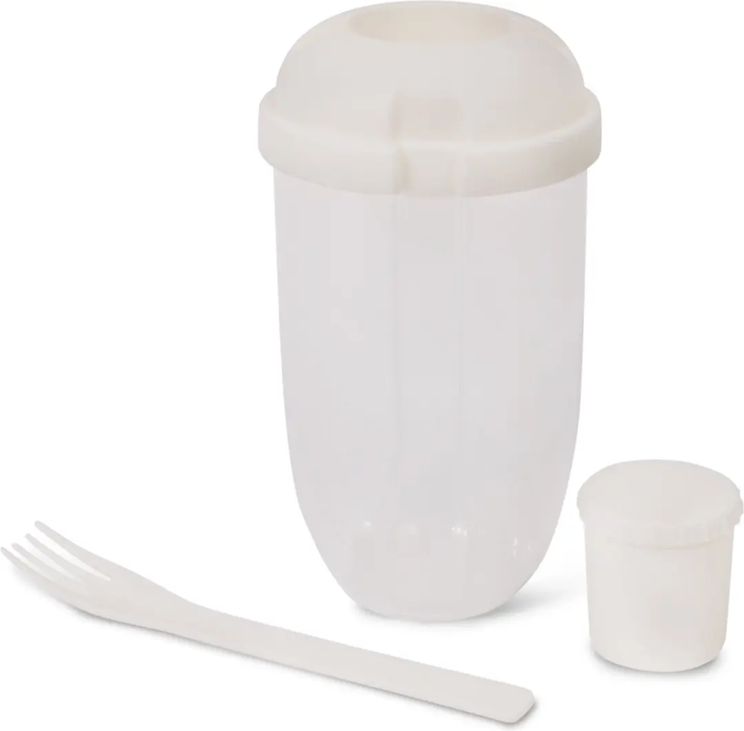 Senza Salade Shaker - 3 Stuks - 500ml - Wit
