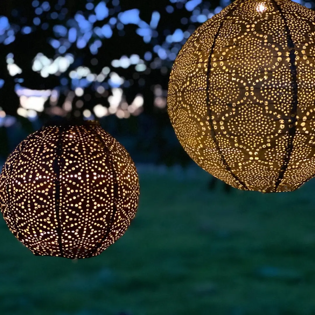 Lumiz Zonne Tuinverlichting Bazaar Rond 30cm - Goud