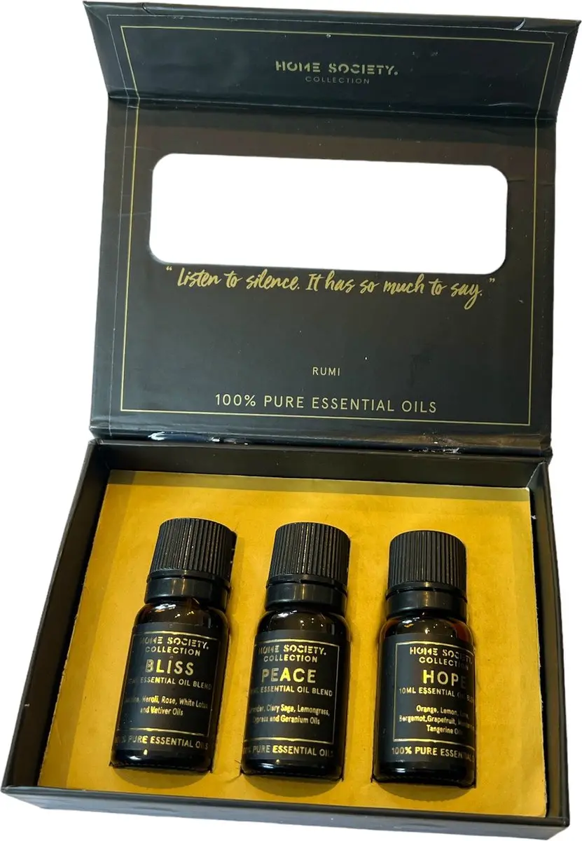 Home Society Essential Oil Pack Comfort - 3x10ml Bliss/Hope/Peach