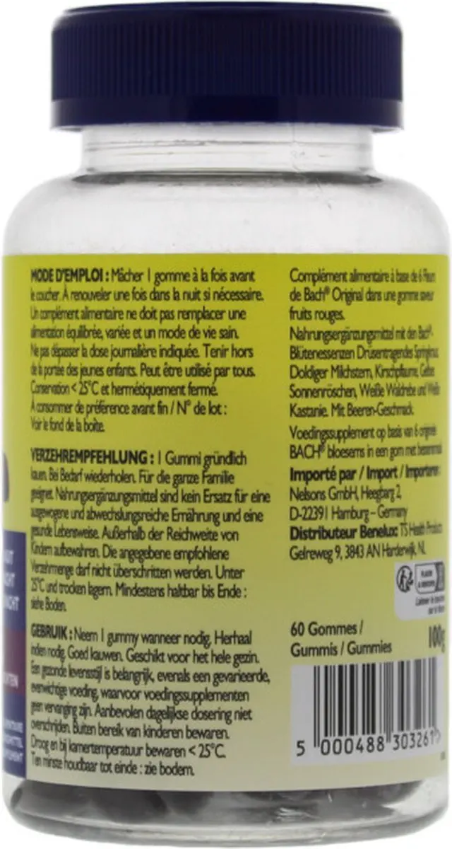 Bach Rescue Nacht Gummies 60 Stuks