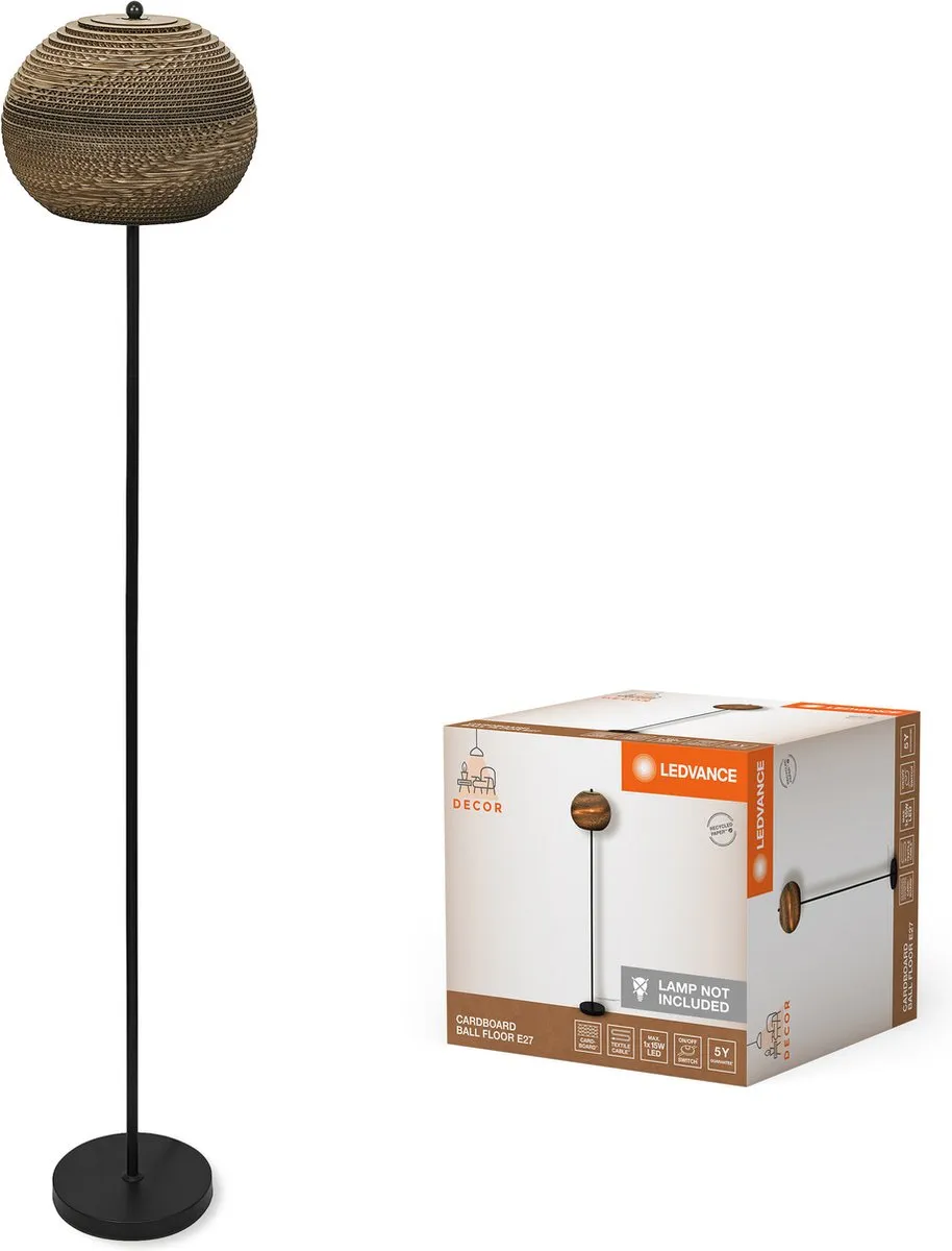LEDVANCE Decor Cardboard Ball Vloerlamp E27