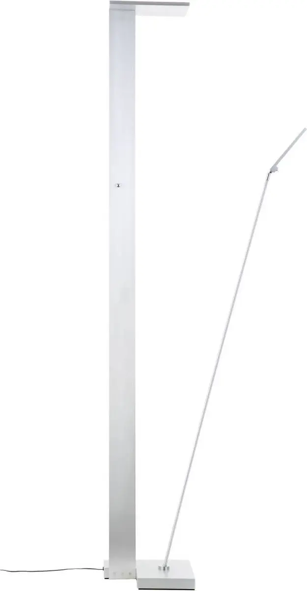 Brilliant 90° LED Vloerlamp 23,6W - 2690lm - 3000K - Zilver