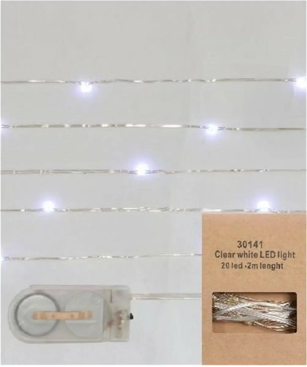 Ideas4Seasons LED Lichtslinger 2m - 20 Lampjes Wit