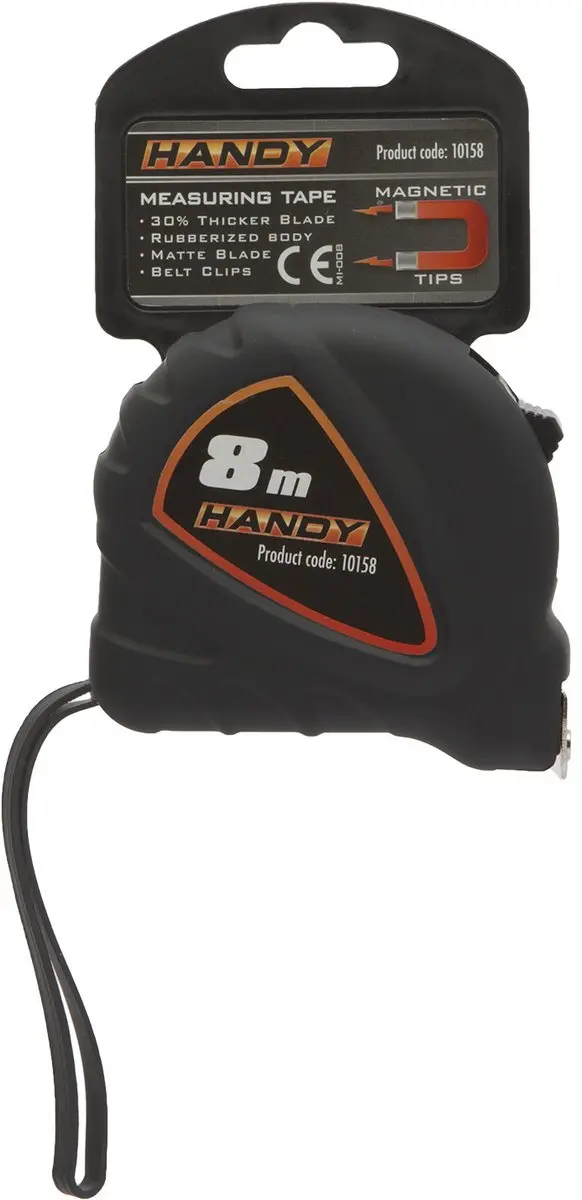 Handy Magnetische Rolmaat 8m 10158 - Geel/Zwart