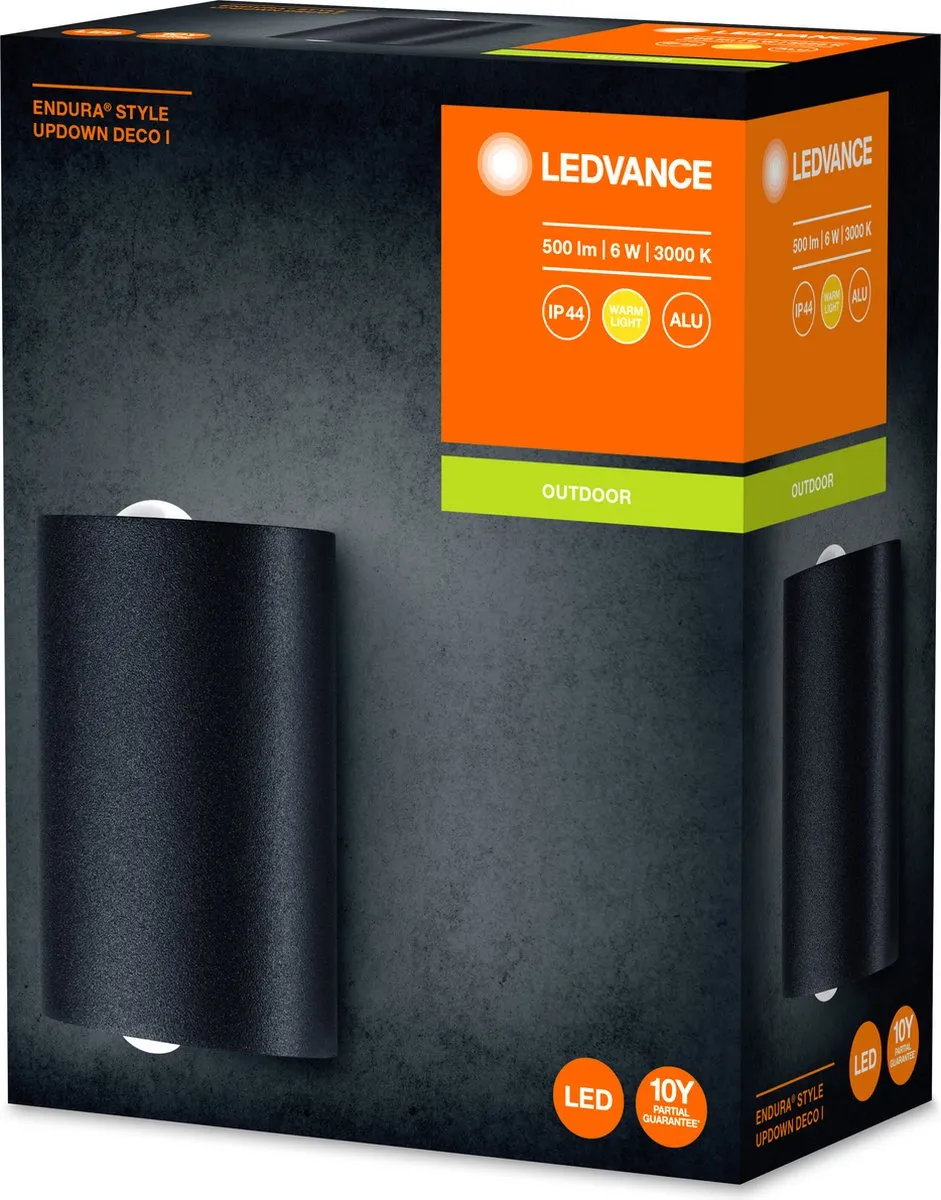 LEDVANCE Endura Style Uptown Deco Wandlamp 6W - Warm Wit