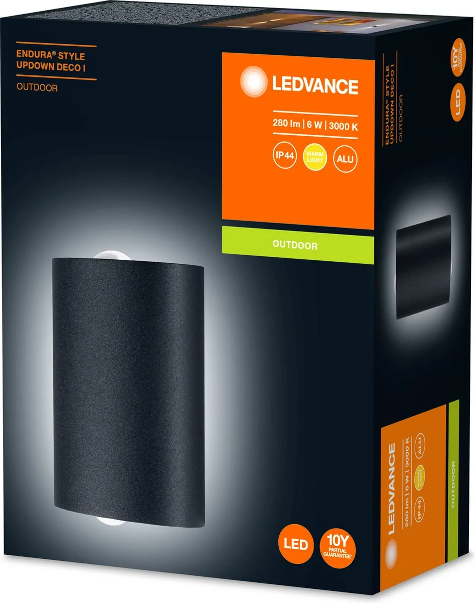 LEDVANCE Endura Style Uptown Deco Wandlamp 6W - Warm Wit