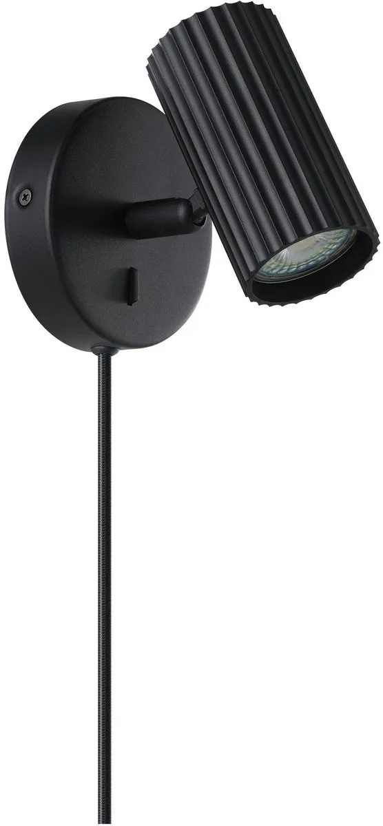 Eglo Portillo 1 Wandlamp GU10 - Zwart