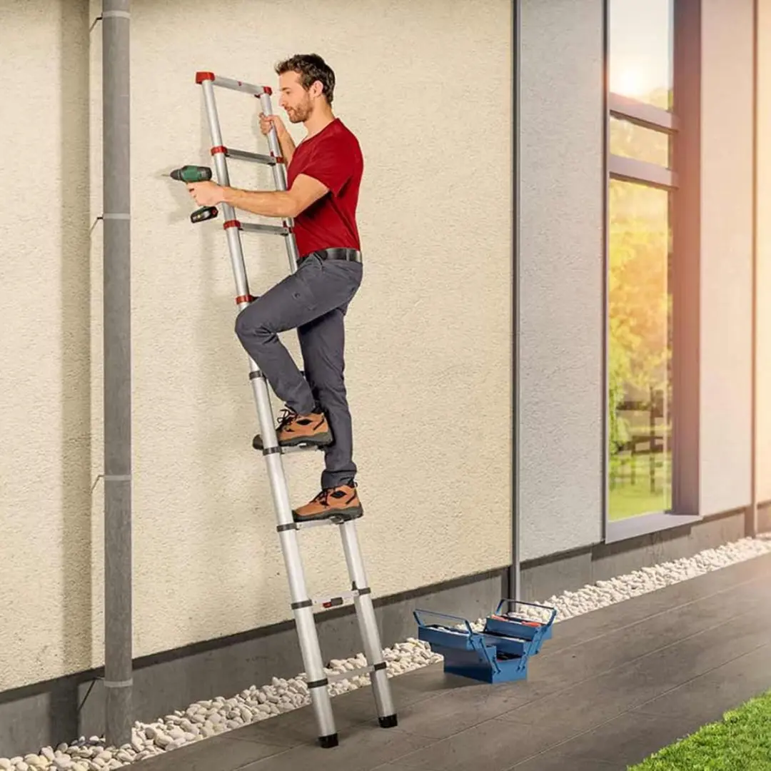 Hailo T80 Aluminium Telescoopladder 9 Treden